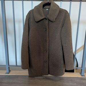 Uniqlo Brown Teddy Jacket